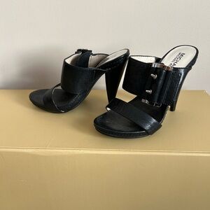 Michael Kors Black Strappy Heels NWOT